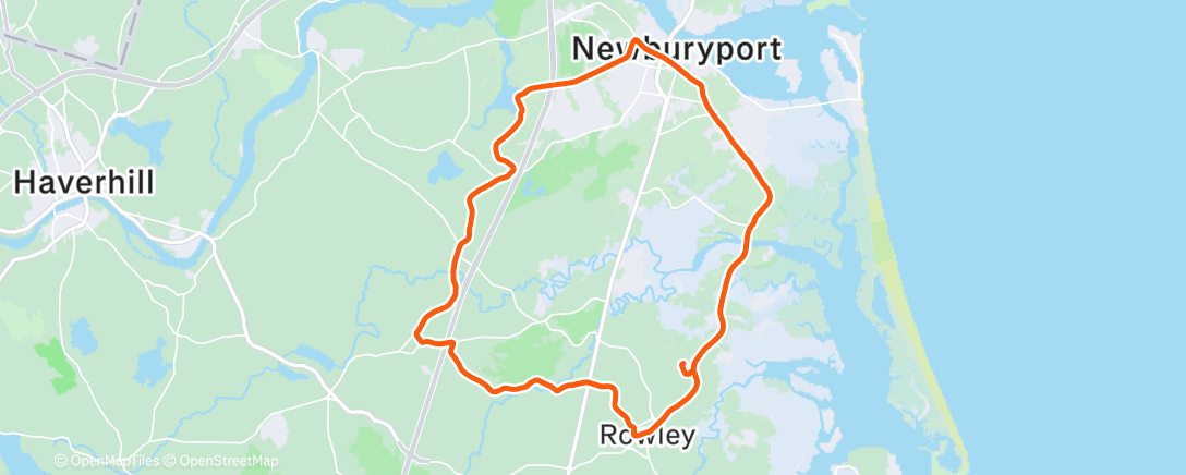 Map of the activity, Afternoon Ride