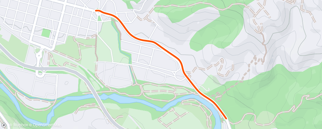 Map of the activity, Evening Ride