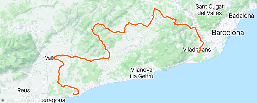 Map of the activity, Volta Catalunya - Stage 5