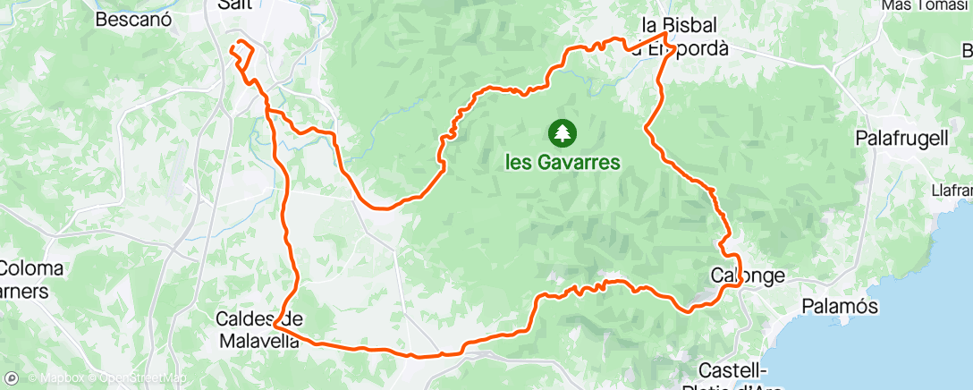 Map of the activity, Road Circular per les Gavarres 😅🚴🤩