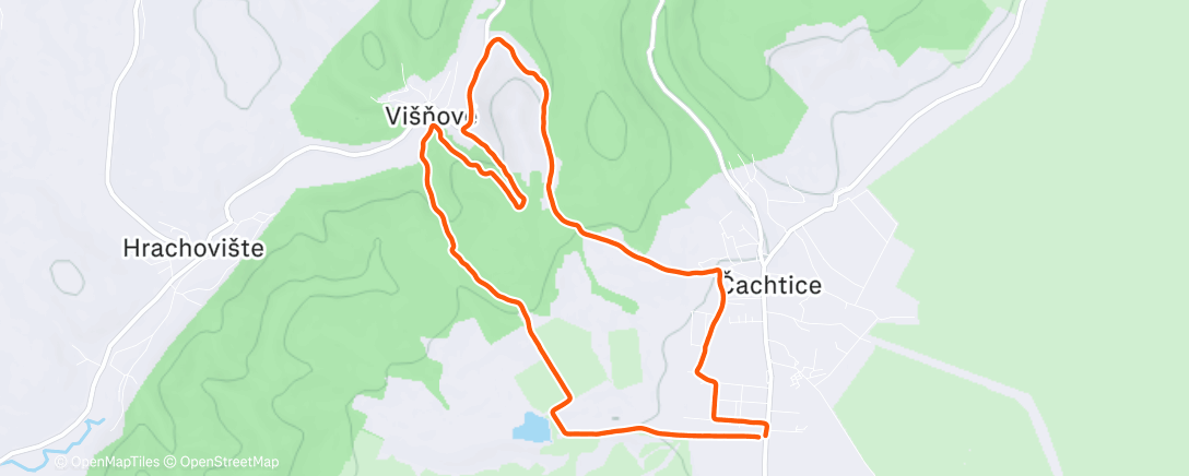 Map of the activity, Morning Run