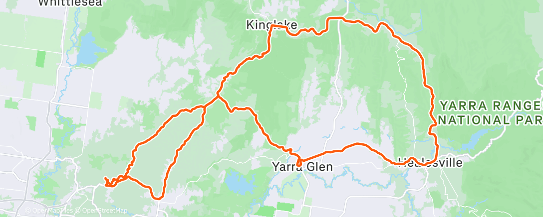 Map of the activity, Kate day 🥹😍💖 kinglake-Healesville-buttermans