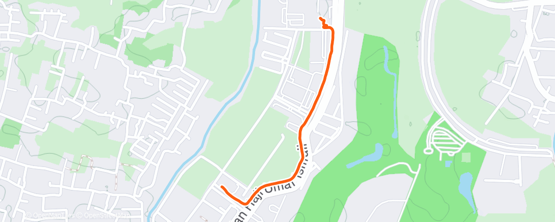 Map of the activity, Outdoor walk