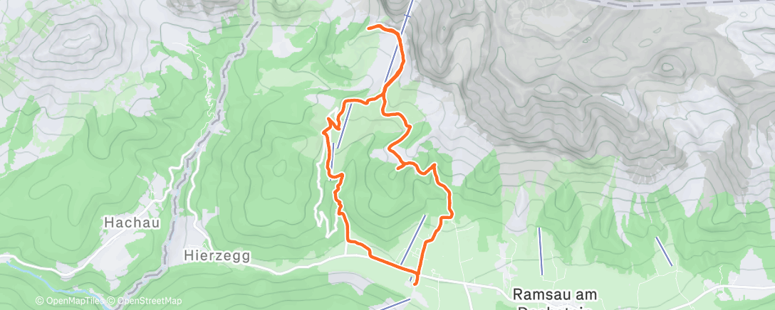 Map of the activity, Morning Hike - Ramsau am Dachstein / Dachstein Südwand hütte