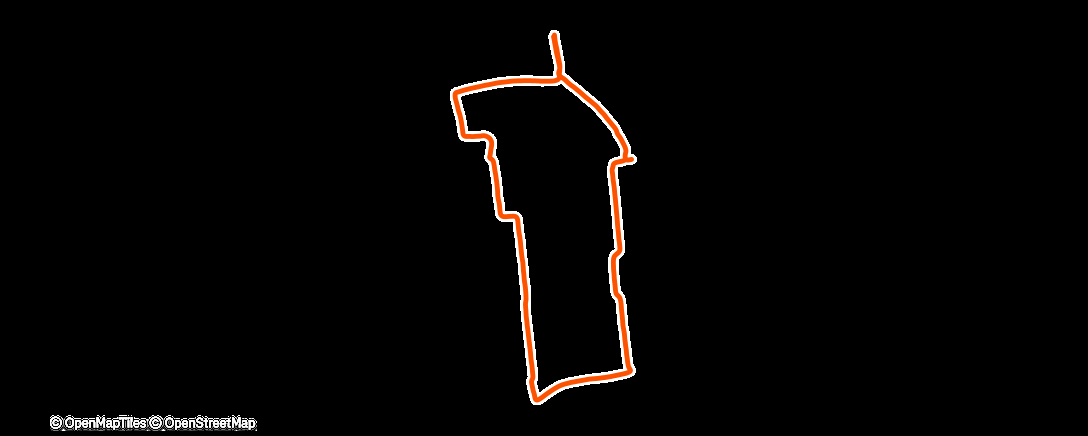 Map of the activity, Lauf am Nachmittag