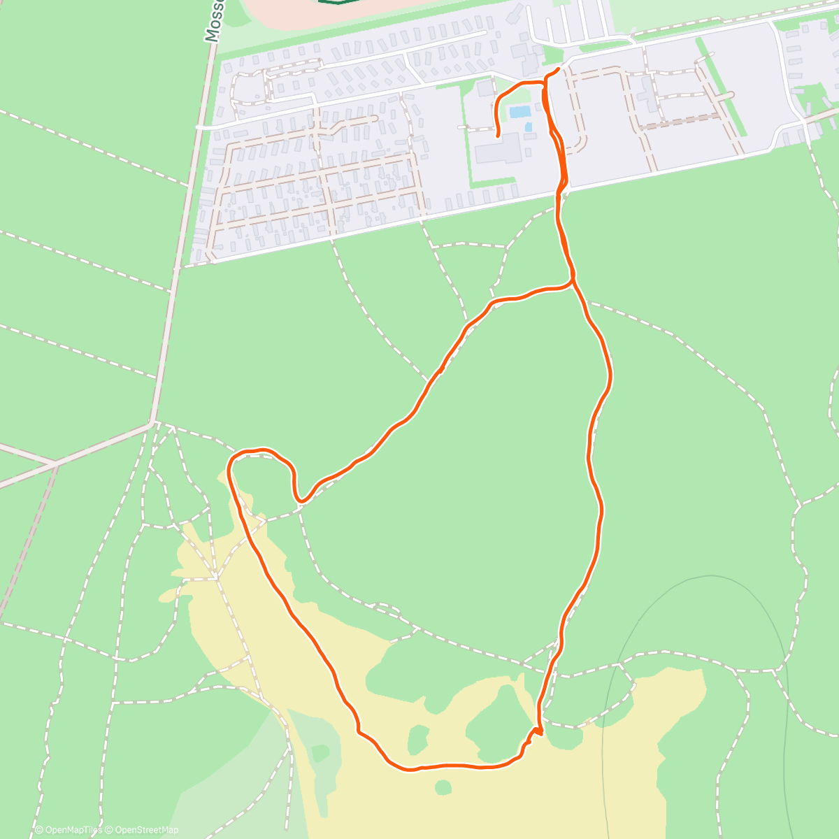 Map of the activity, Namiddagwandeling