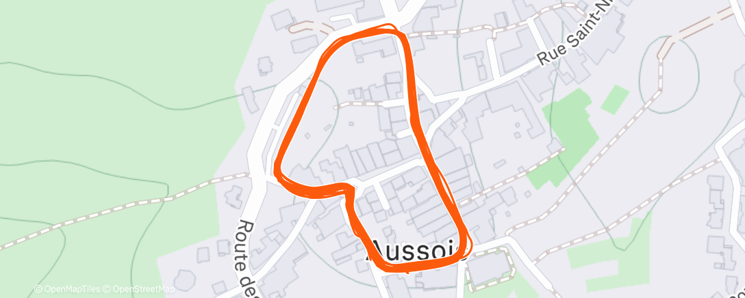 Map of the activity, Telethon Run : avec l’école d’Aussois.