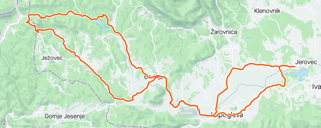 Map of the activity, Lagana kalvarija