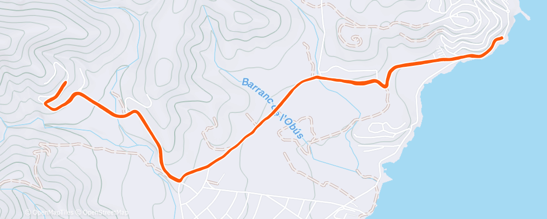 Карта физической активности (Carrera de montaña matutina)