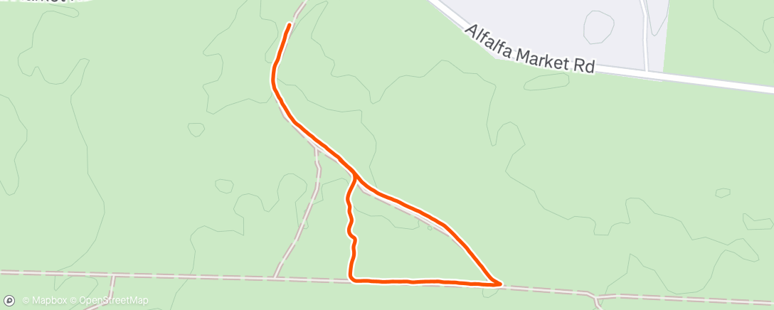 Map of the activity, Morning Hike