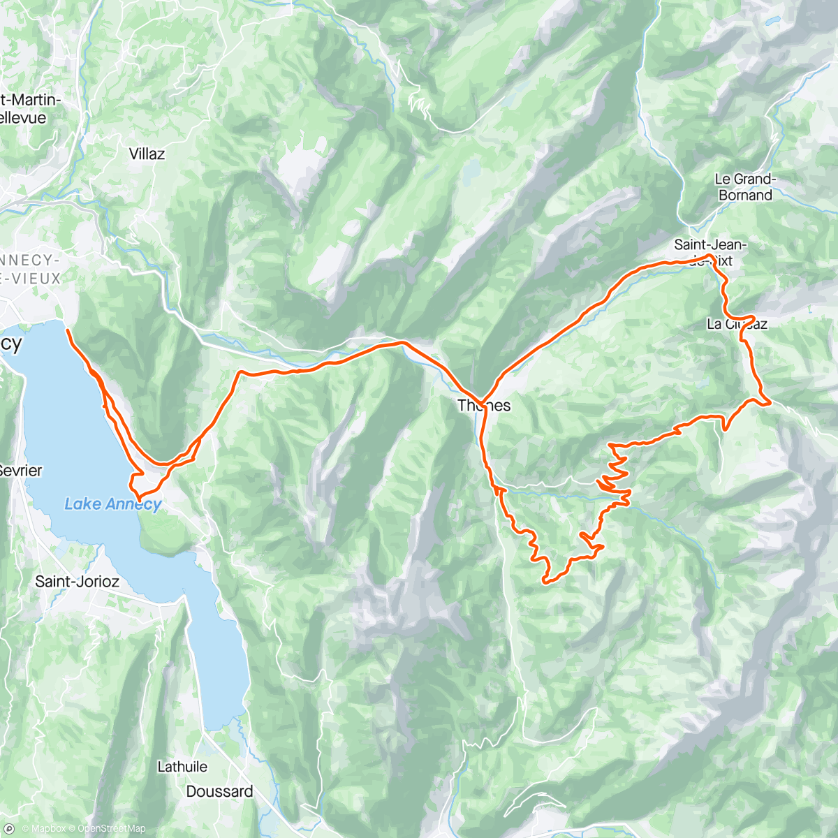 Map of the activity, Shoot Annecy