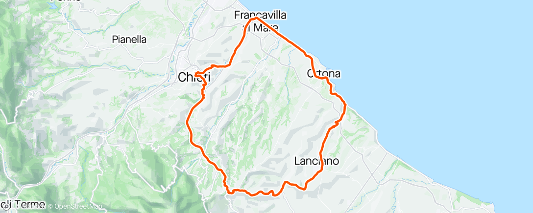 活动地图，Giro mattutino