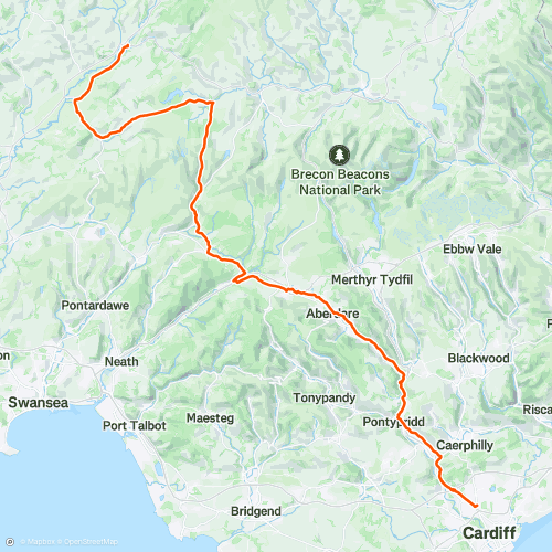 Llandovery to Birchgrove | 109.3 km Road Cycling Route on Strava