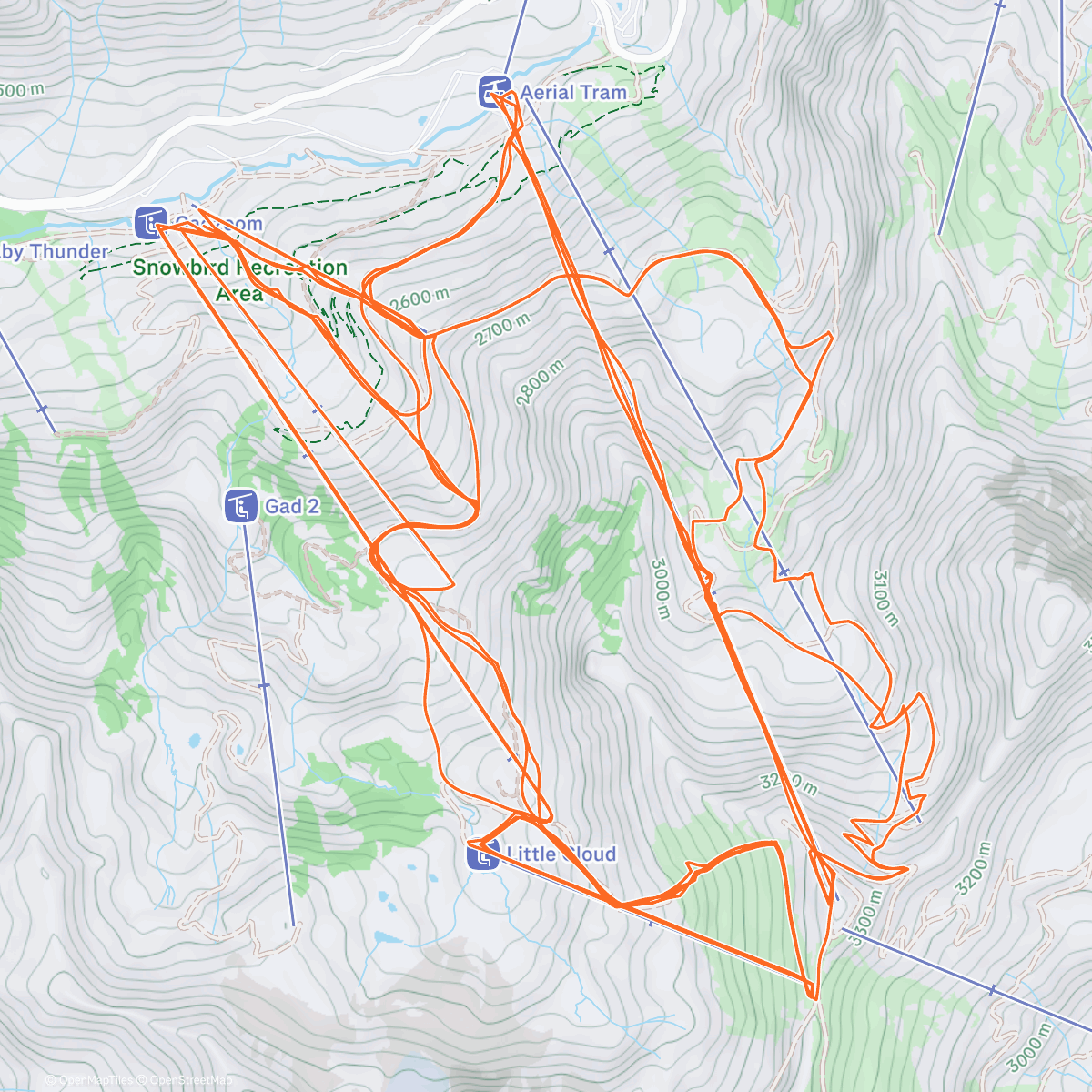 Map of the activity, closing out 2025 with some shredding
