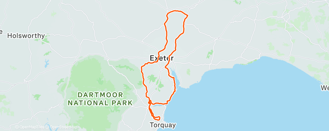 Map of the activity, Morning Ride