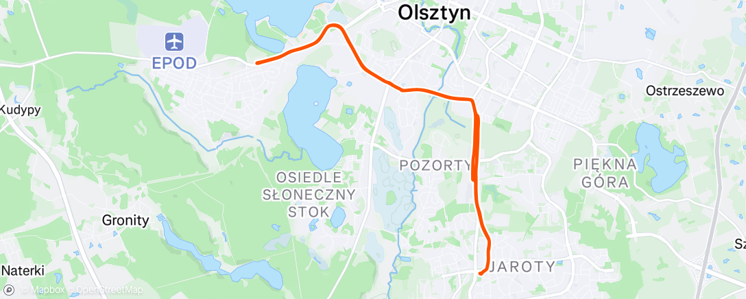 Map of the activity, Afternoon Ride