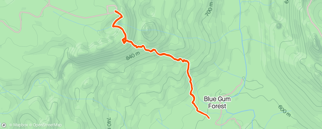 Map of the activity, Night Trail Run