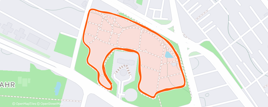 Map of the activity, Morning Run