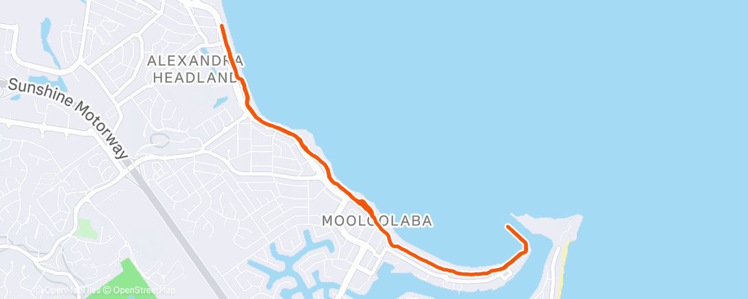 Map of the activity, Morning Run