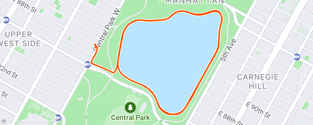 Map of the activity, Morning Walk