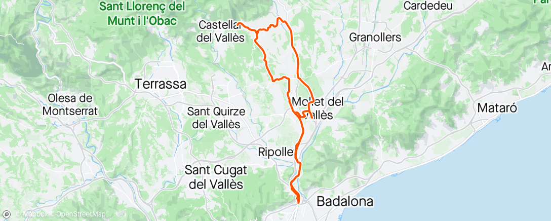 「Bicicleta por la mañana V.Pirata 4/5/24」活動的地圖