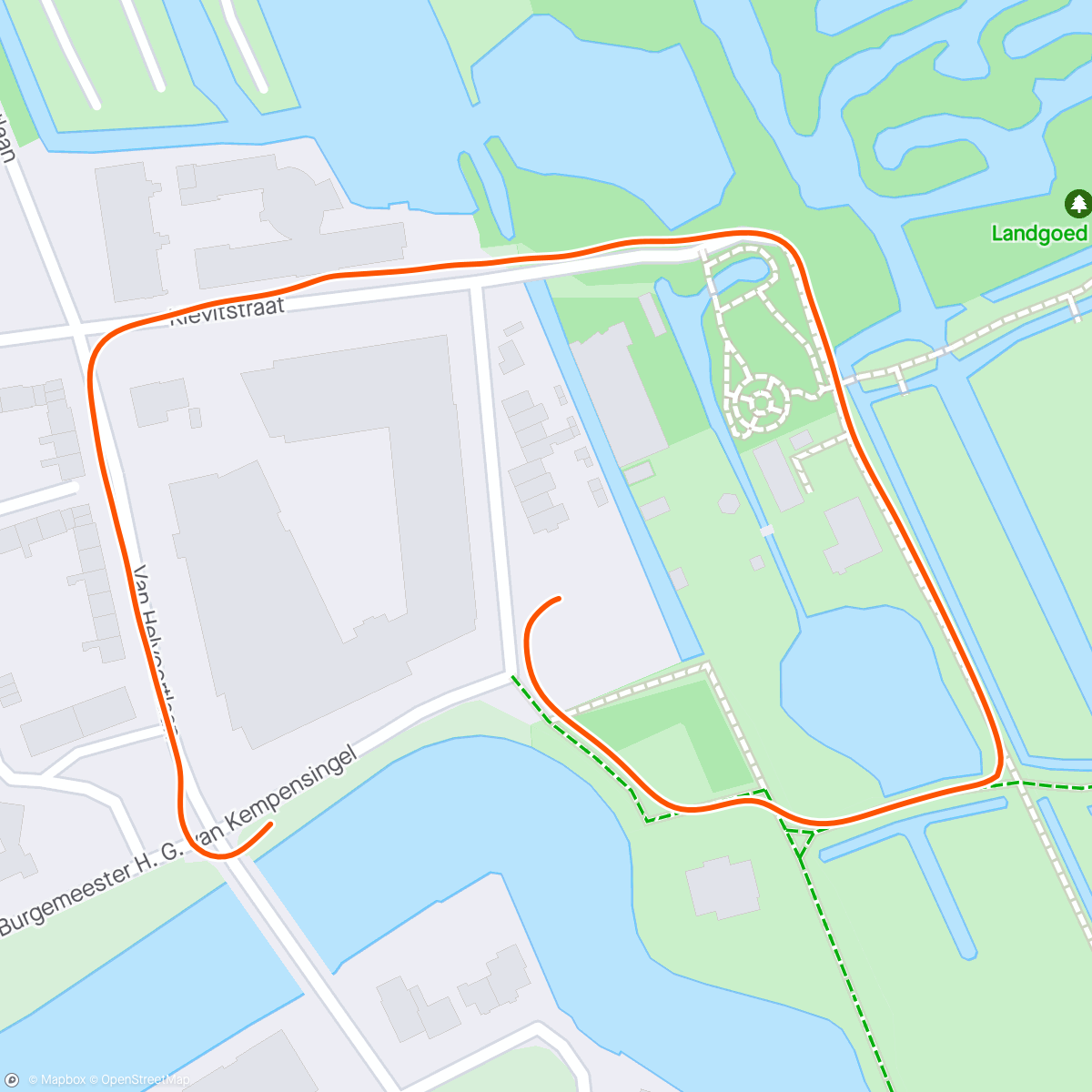 Map of the activity, Singelloop meelopen met Oskar en Nils