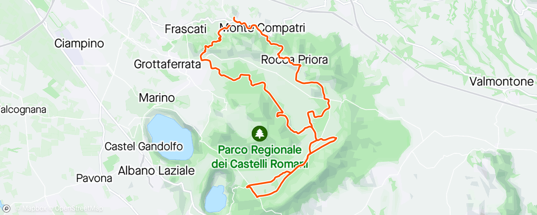Map of the activity, Domenica con Ciucci
