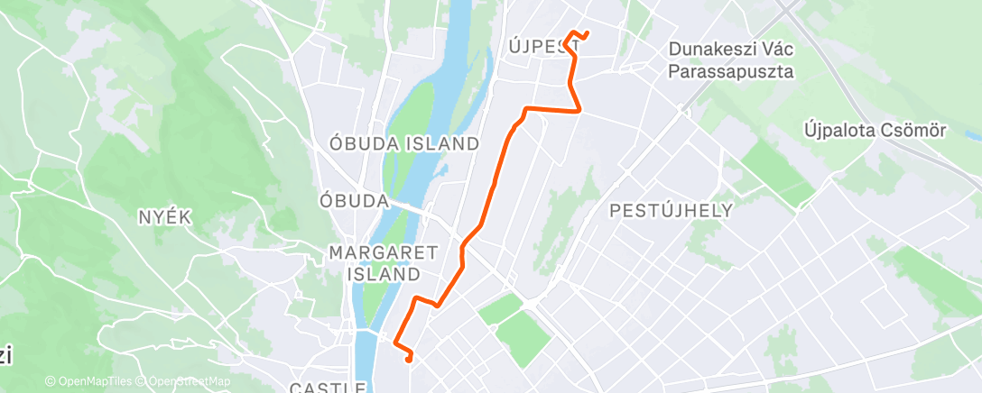 Map of the activity, Morning Ride