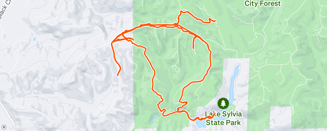 Map of the activity, Lost in the forest near Lake Sylvia