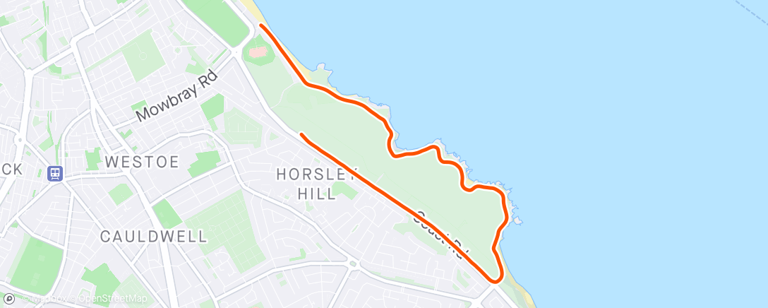 Map of the activity, South Shields parkrun - Walking