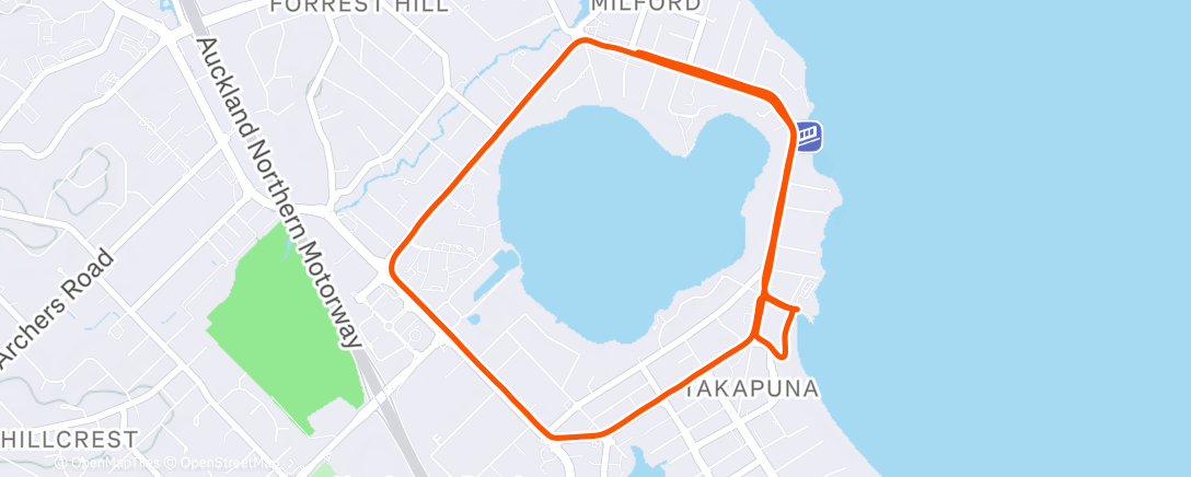 Map of the activity, Boxing Day Calorie Burner