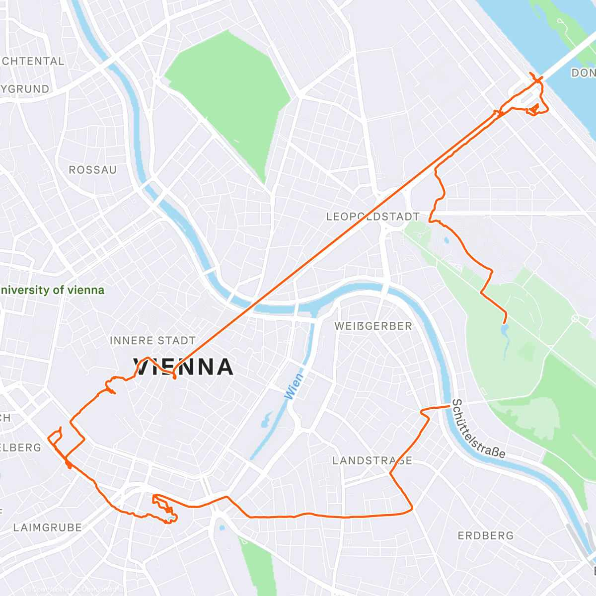 Map of the activity, 🚶‍♀️‍➡️Wien