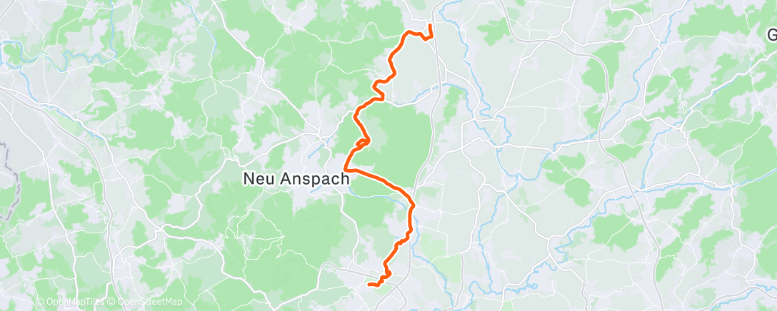 Carte de l'activité Fahrt am Nachmittag
