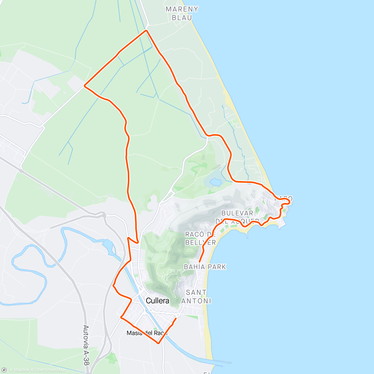Map of the activity, ROUVY - La Vuelta 2021 | Stage 6 - Cullera
