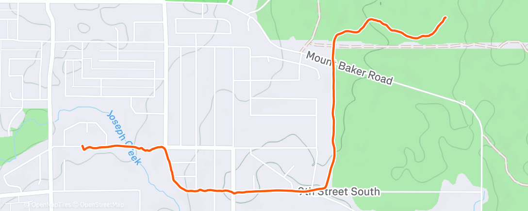 Map of the activity, Cranbrook Community Forest