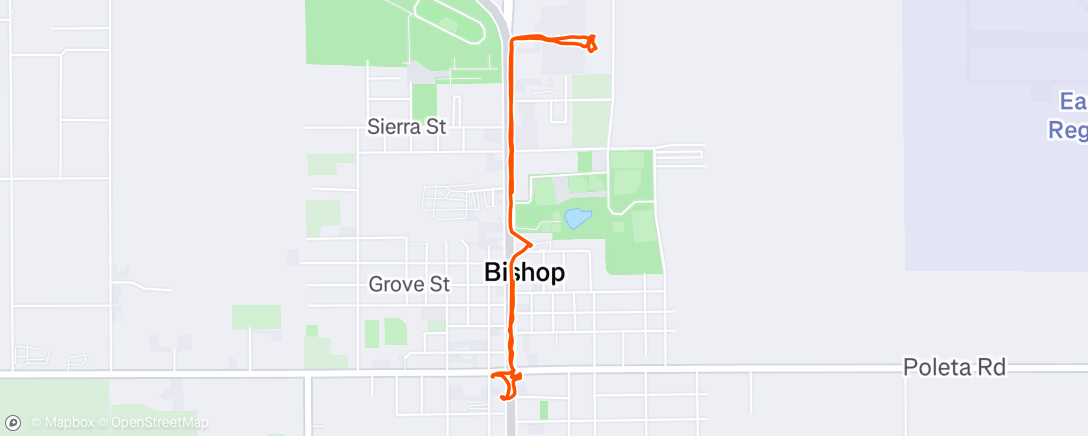 Map of the activity, Morning Walk