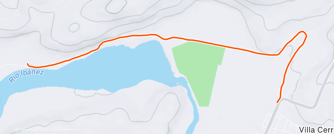 Map of the activity, Sortie VTT dans l'après-midi