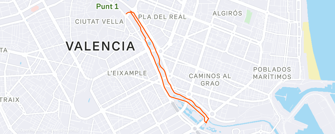 Map of the activity, Allegreto 🏃‍♂️