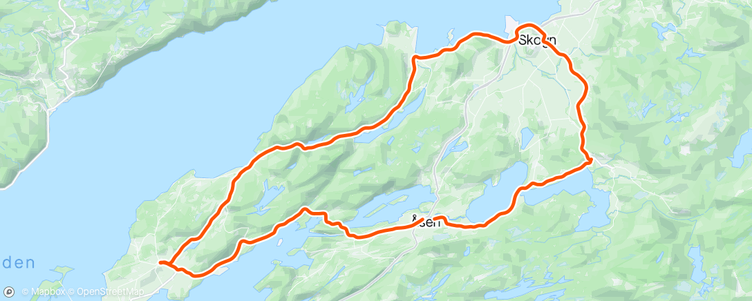アクティビティ「Team Rynkeby Trøndelag Ride」の地図