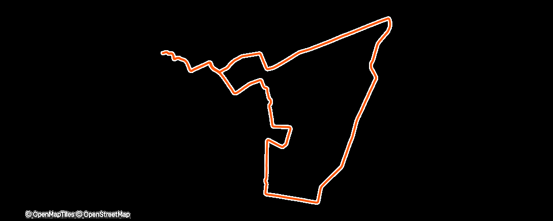 Map of the activity, Morning Run