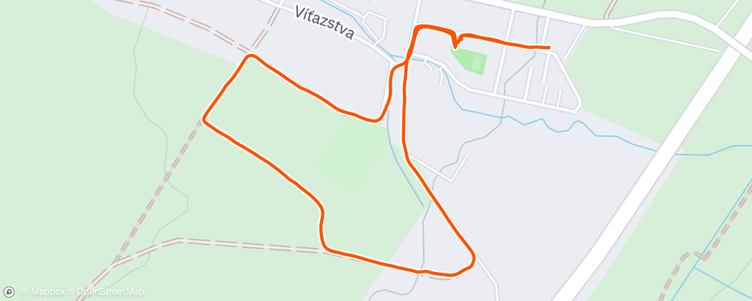 Map of the activity, Afternoon Walk