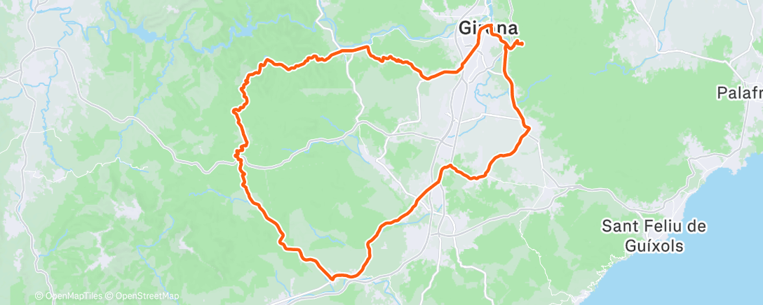 Map of the activity, Morning Ride
