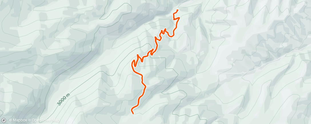 Map of the activity, Afternoon Hike