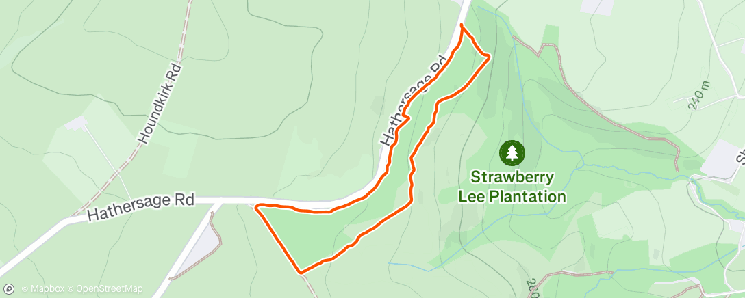 Map of the activity, Morning Run