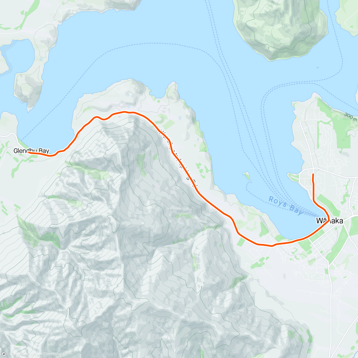 Map of the activity, ROUVY - Challenge Wanaka | New Zealand 90 km
