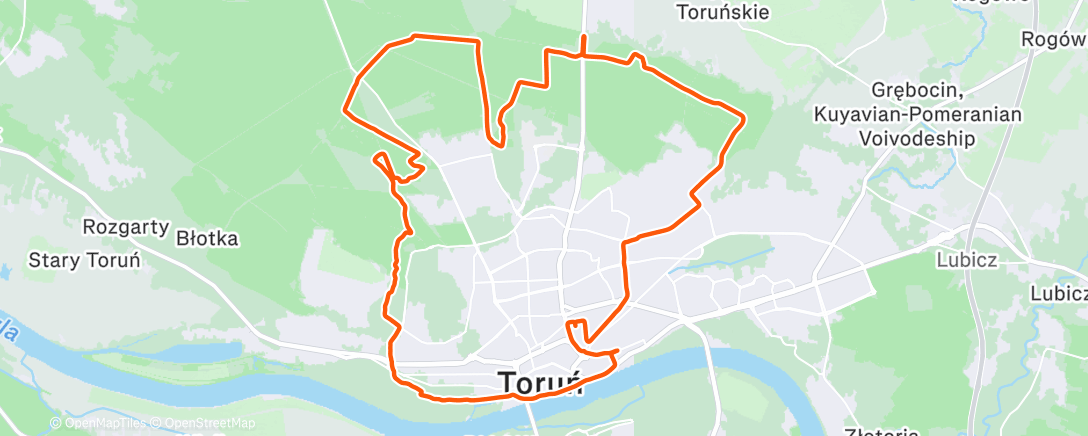 Карта физической активности (Morning Gravel Ride)