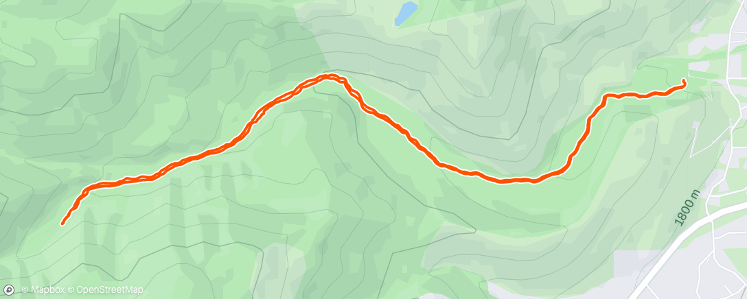 Map of the activity, Morning Hike