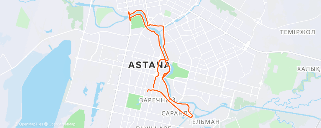 Карта физической активности (Утренний забег)