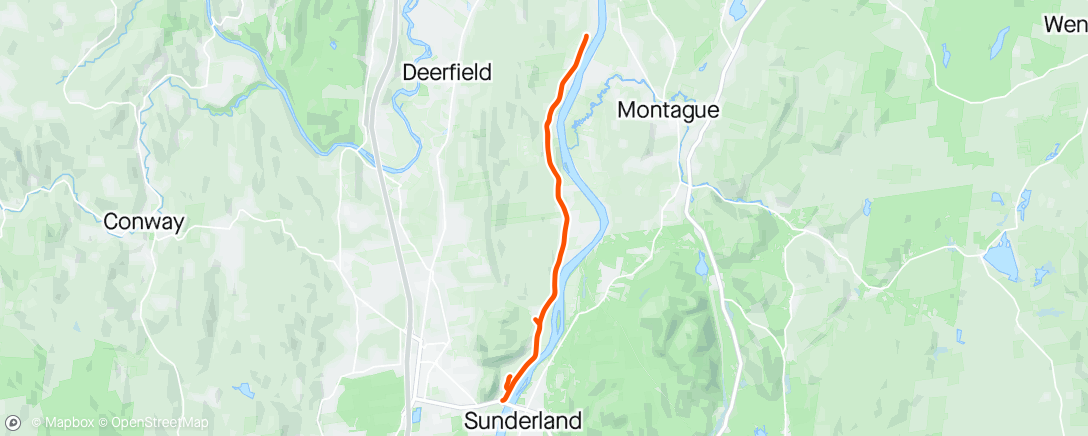 Map of the activity, Deerfield TT