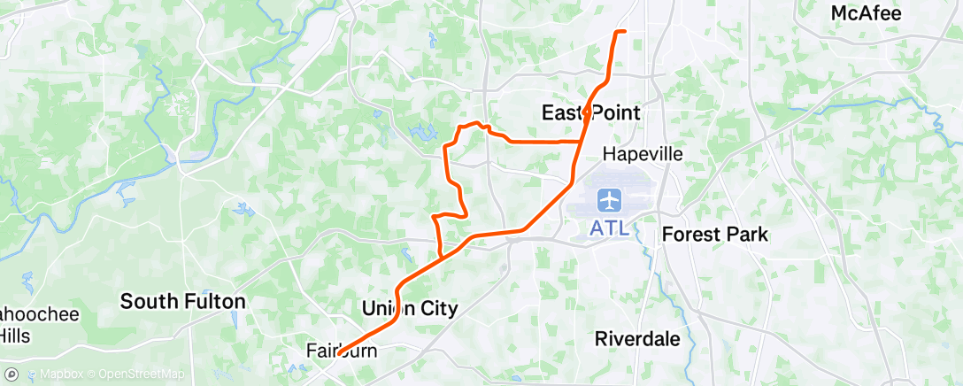 Map of the activity, MACC Tap Out Tuesday